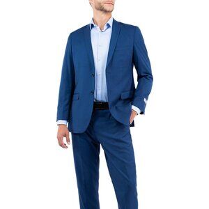 Solid Indigo 2 Piece slim Fit Tazzio Men's Suit